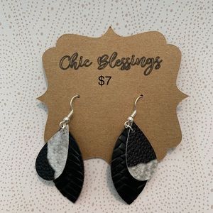 Faux Leather earrings